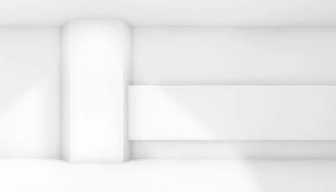 Empty room interior. 3d render Stock Illustration