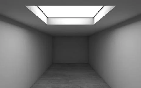Empty room interior background, 3 d illustration Stock Illustration