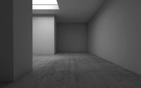 Empty room interior background, 3d illustration Stock Illustration
