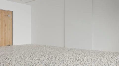 Empty room interior design, commercial space, open space with terrazzo tiles  스톡 일러스트