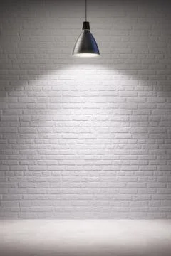 Empty room interior lamp Stock Illustration