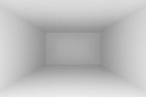 Empty room interior white background. 3d rendering illustration. 스톡 일러스트