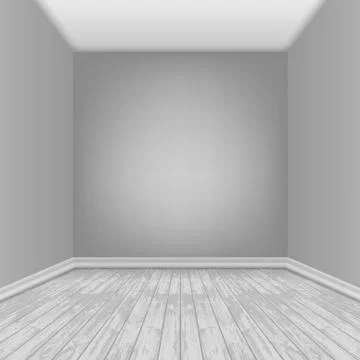 Empty Room With Laminate Floor Stock-Illustration