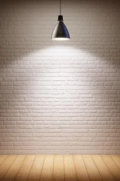 Empty room with lamp Stock Illustration