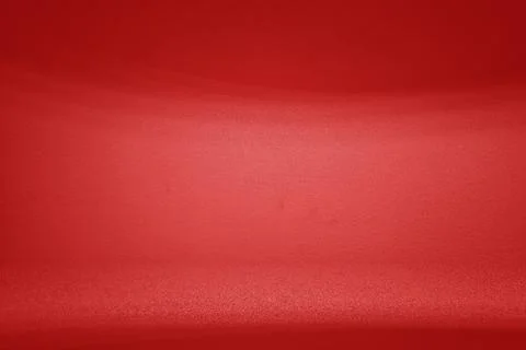 Empty Room with Light Beam and Shadow on Red Wall Background Stock Photos