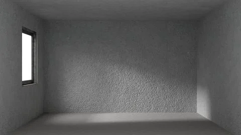 Empty room with light from window. 스톡 일러스트