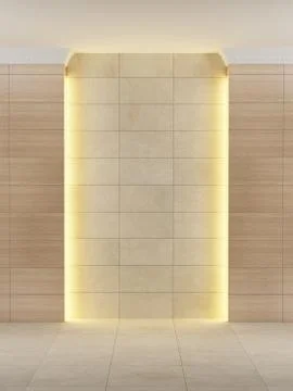 Empty room with lighting Illustrazione stock