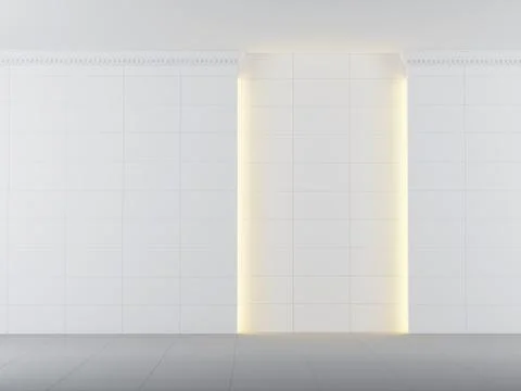 Empty room with lighting Stock Illustration