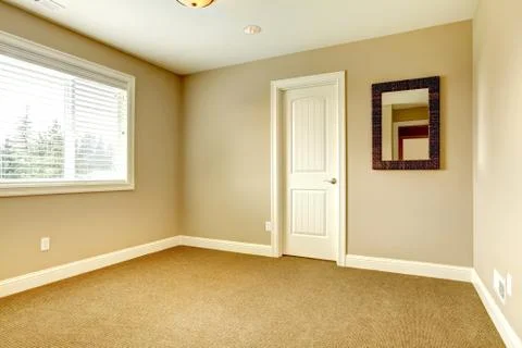 Empty room with mirror Stock Photos