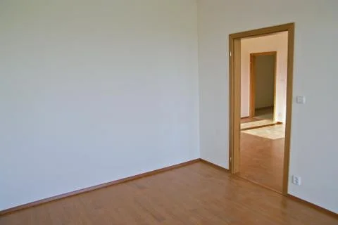Empty room in a new flat Stock Photos