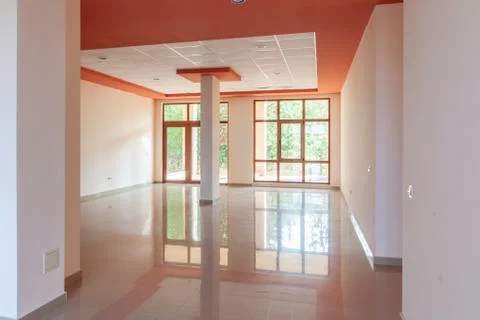 Empty room. office interior. reception hall in modern building Foto stock