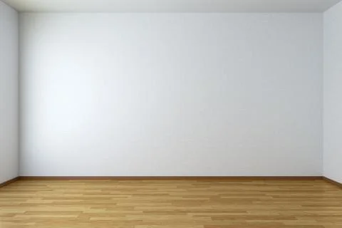 Empty room with parquet floor Stock Illustration