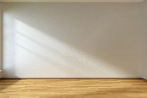 Empty room with parquet floor Stock Illustration