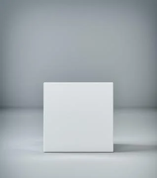 Empty room with a pedestal for presentation Illustrazione stock