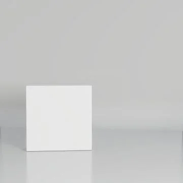 Empty room with a pedestal for presentation Illustrazione stock