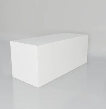 Empty room with a pedestal for presentation Illustrazione stock