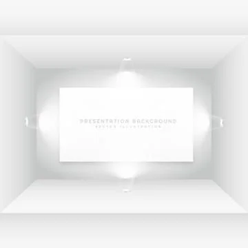 Empty room with picture frame Stock Illustration