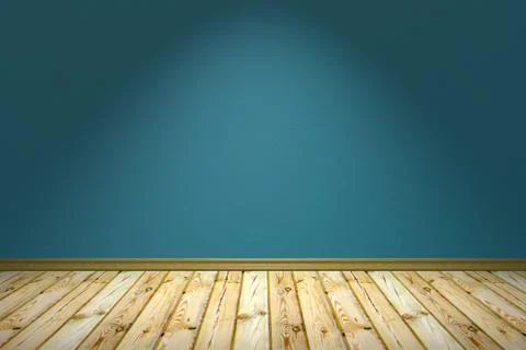 Empty room with rough wall under lamp Stock Illustration