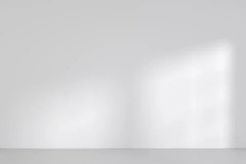 Empty room with sun light on wall. 3d rendering Illustrazione stock