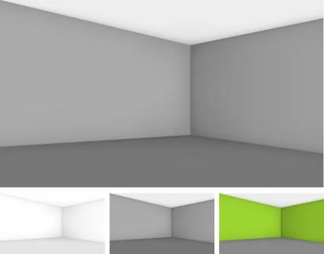 Empty room template Stock Illustration