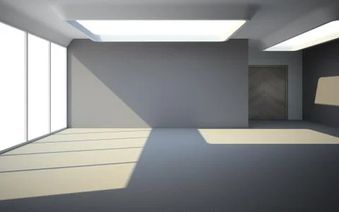 Empty room in waiting for tenants Stock Illustration