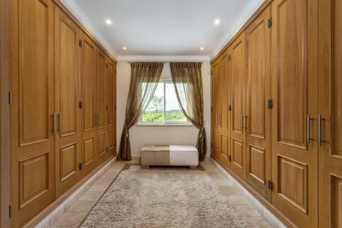 Empty room wardrobe for clothes, Stock Photos