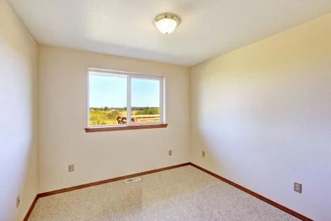 Empty room with window view Stock Photos