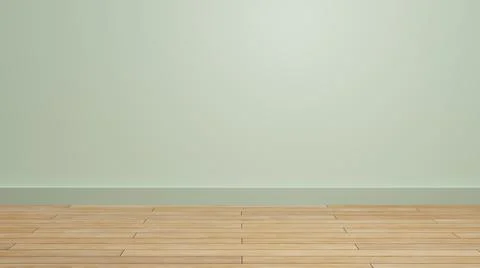 Empty Room with wood floor texture for display product presentation pastel th Stock Illustration