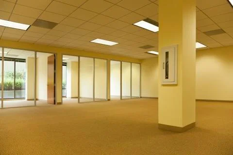 Empty rooms in office building Stock Photos