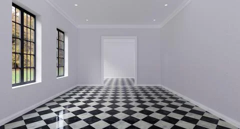 Empty rooms14 Stock Illustration