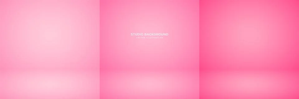 Empty rose studio abstract backgrounds with spotlight effect. Product showcase Stock Illustration