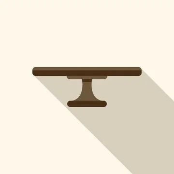 Empty round cake stand displaying baking creation potential Stock Illustration