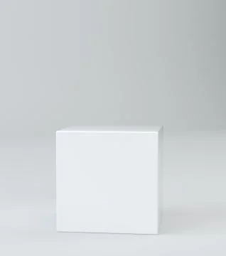 Empty round pedestal for display. Illustrazione stock