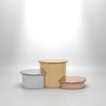 Empty round podium Stock Illustration