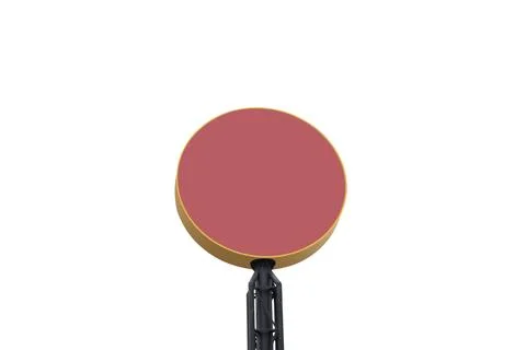 Empty round signboard for copy space Foto stock