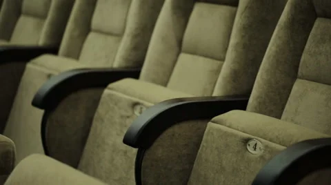 Empty rows of theater, concert hall or movie seats Stock Footage 57718848
