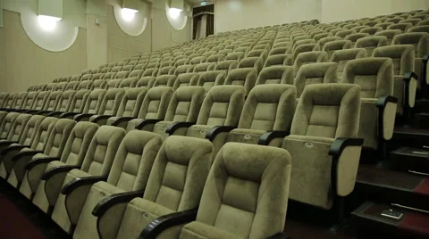 Empty rows of theater, concert hall or movie seats Stock Footage 57719133