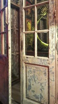 Empty rustic style bar detail, montevideo uruguay Stock-Fotos