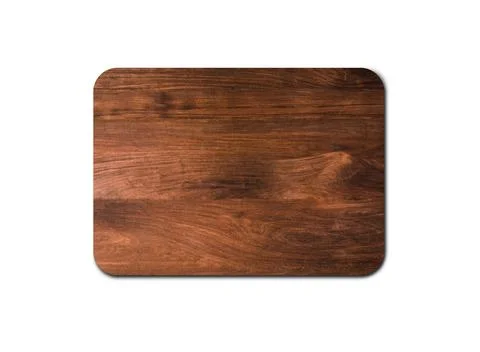 Empty rustic wood board texture isolated on white background with copy space  Foto stock