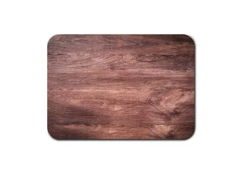 Empty rustic wood board texture isolated on white background with copy space  Stock-Fotos