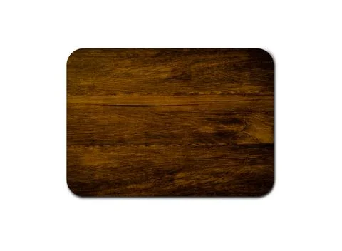 Empty rustic wood board texture isolated on white background with copy space  Stock-Fotos