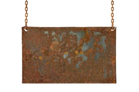 Empty rusty board Stock Photos