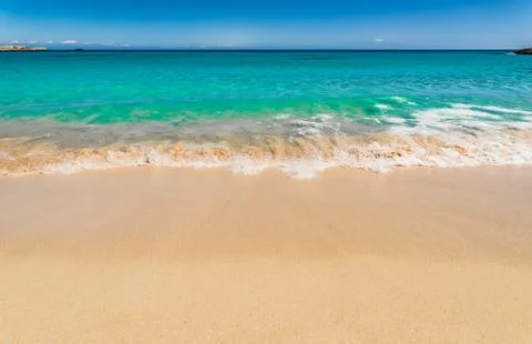 Empty sand beach background Stock Photos
