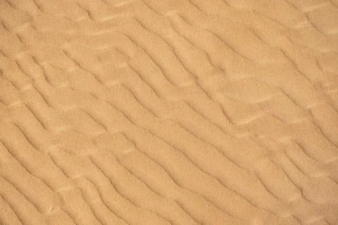 Empty sand dunes texture, background with copy space Stock Photos