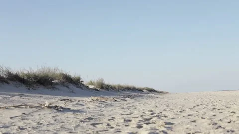 Empty sandy beach Stock Footage 144615687