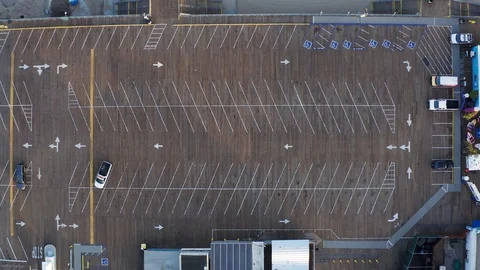 Empty Santa Monica Pier During Coronavirus Lockdown Video stock 128388745