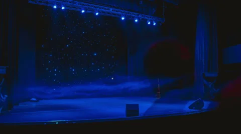 The empty scene with аrtifical smoke (time lapse), 4K &amp; HD Stock Footage 32156315