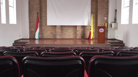 Empty school auditorium Stock Footage 68926438