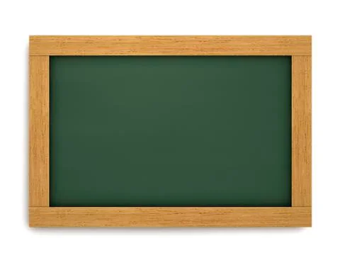 Empty school chalkboard Stock Illustration