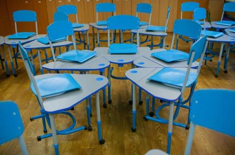 Empty school class, back to school. Foto stock